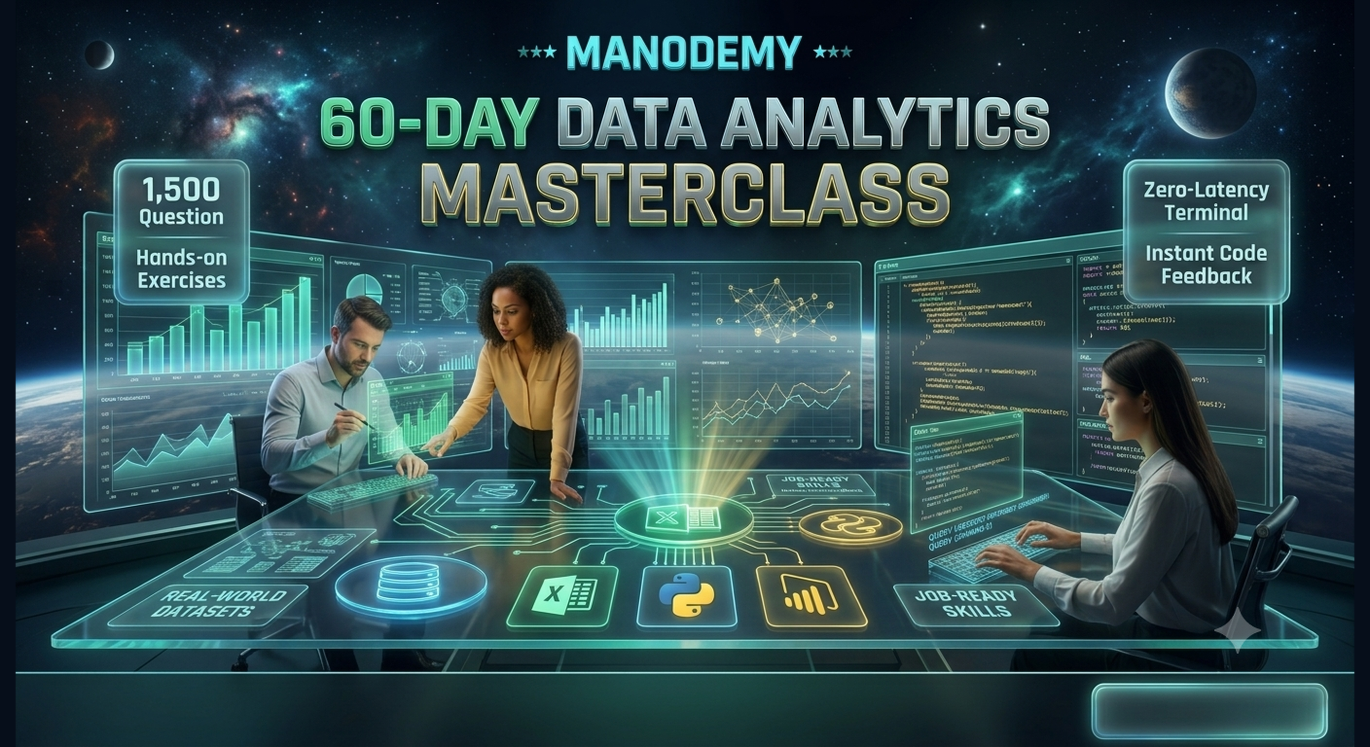 Manodemy 60-Day Data Analytics Masterclass